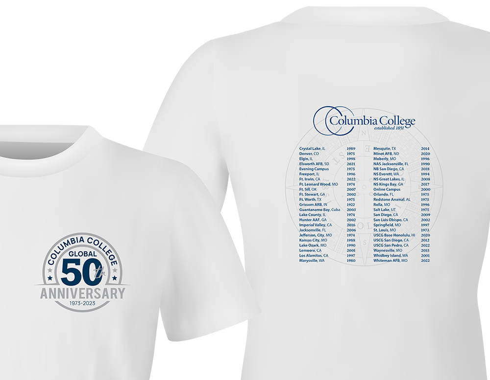 CCG 50th - shirt, white
