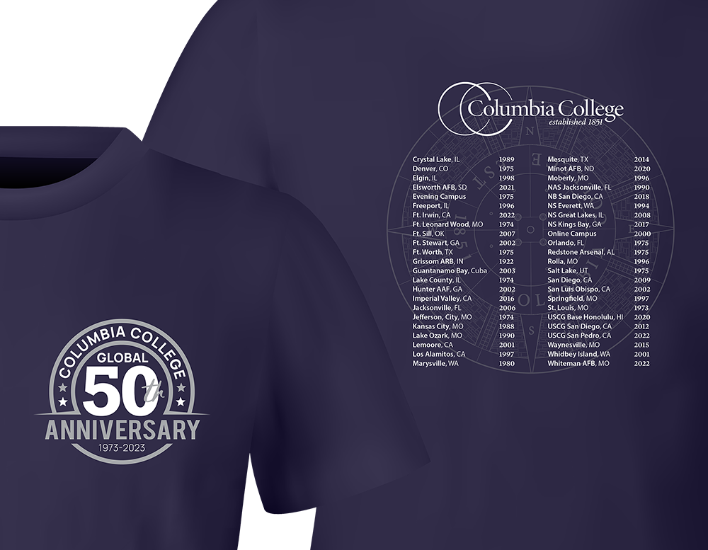 CCG 50th - shirt, navy