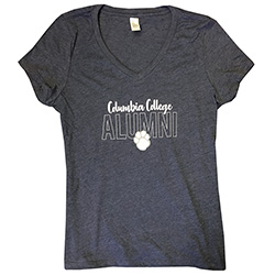 Navy v-neck with Cougar Paw