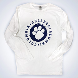 Cougar Circle Paw Long Sleeve Shirt - White